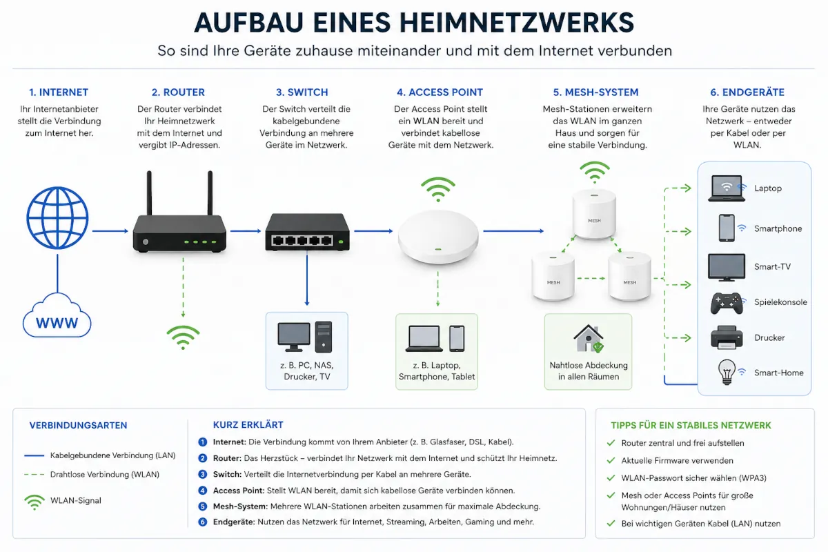 Aufbau Heimnetzwerk