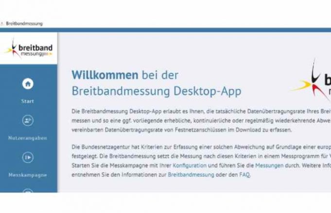 Geschwindigkeitskontrolle Internetzugang – Überprüfung per Desktop-App