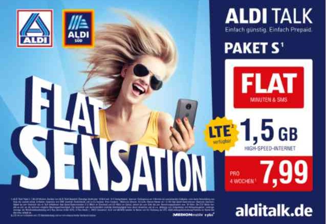 Aldi Talk - neue günstige Flatrate für acht Euro