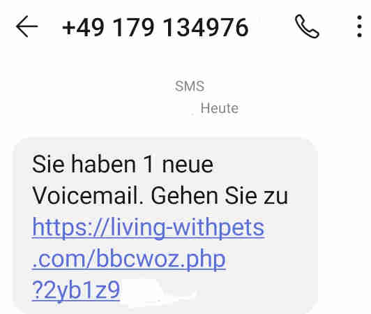 Warnung – Aktuelle Betrugsmasche „Neue Voicemail“-SMS