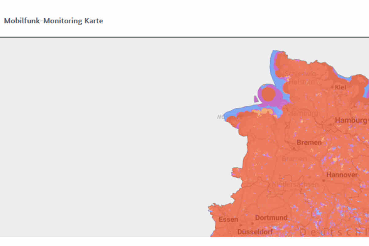 Mobilfunk-Monitoring – BNetzA ergänzt interaktive Karte um 1&1-Daten